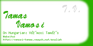 tamas vamosi business card